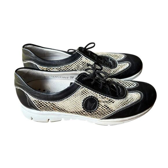 Mephisto Runoff Yael Air-Jet Black Snakeprint Bowling Lace Up Shoe - 8.5 - Picture 4 of 10